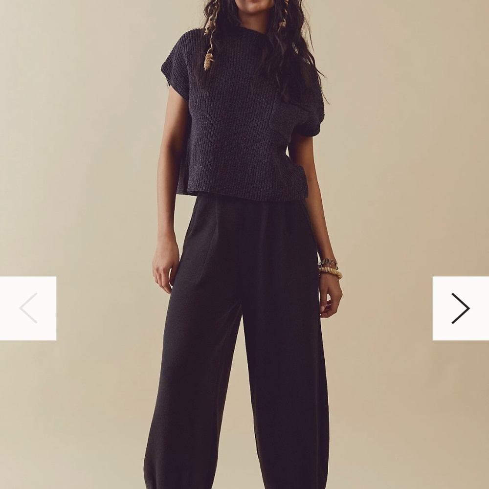 Freya Sweater Set Black Charcoal Combo XS